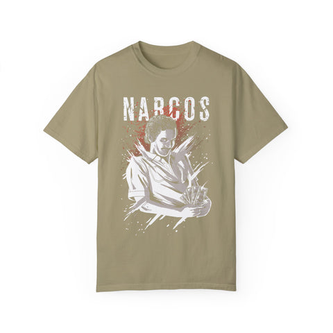 Narcos-Themed Unisex Garment-Dyed T-Shirt for Fans