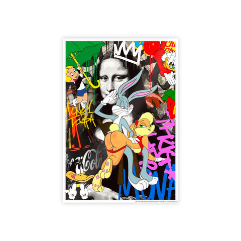 Vibrant Gloss Posters - Retro Cartoon Art Decor for Home or Office