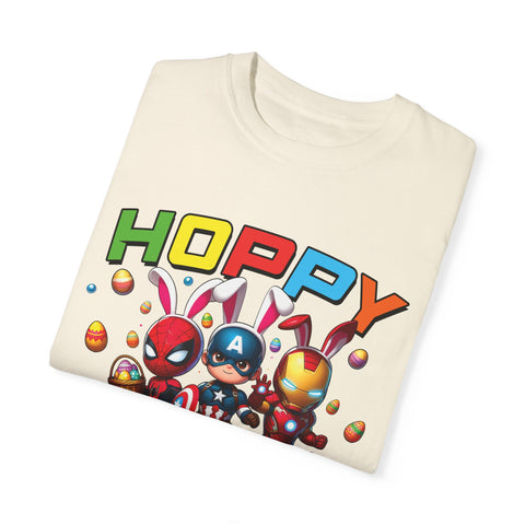 Hoppy Easter Unisex T-Shirt - Colorful Superhero Design