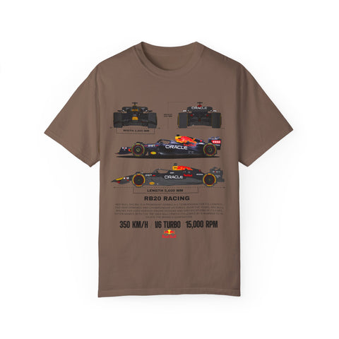 Red Bull Racing Unisex T-Shirt - 350 KM/H, UG Turbo, 15,000 RPM