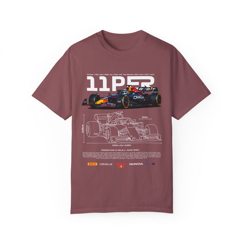 Racing-Inspired Unisex Garment-Dyed T-Shirt - 11P23 Design