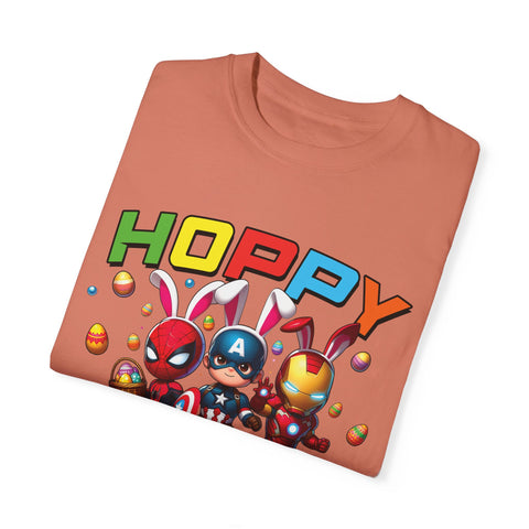 Hoppy Easter Unisex T-Shirt - Colorful Superhero Design