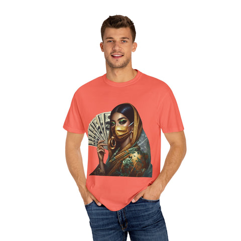 Stylish Woman with Money Graphic Unisex T-Shirt - Trendy Fashion Tee for Everyday Wear