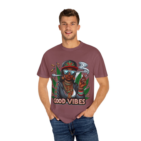 Good Vibes Unisex Garment-Dyed T-Shirt