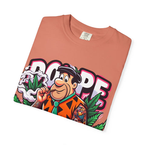 Retro Cool Unisex Garment-Dyed T-Shirt - 'Dope' Graphic with Classic Car