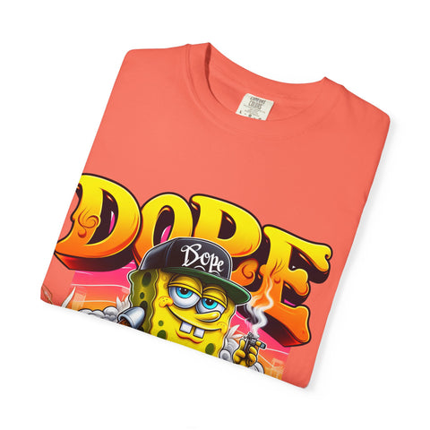 Dope SpongeBob Unisex Garment-Dyed T-Shirt - Fun Streetwear for Casual Vibes