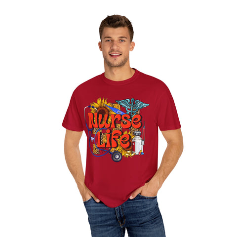 Nurse Life T-Shirt - Garment-Dyed Tee for Healthcare Heroes
