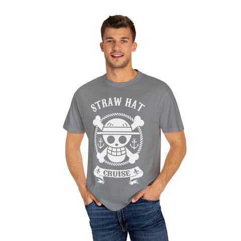 Straw Hat Cruise Graphic T-Shirt - Unisex Garment-Dyed Tee for Fans