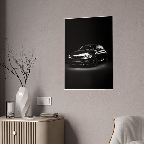 Luxury Car Gloss Poster - Modern Automotive Wall Art for Enthusiasts