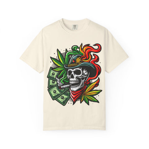 Skull & Smoke T-Shirt | Cool Unisex Graphic Tee for Music Lovers, Festival Wear, Street Style, Gift Idea, Vibrant Design