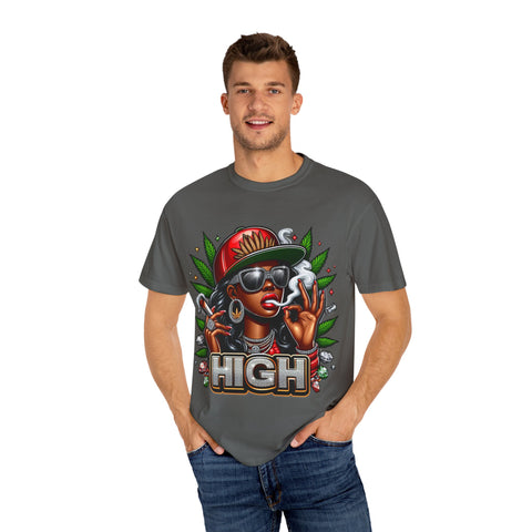 High Vibes Unisex Garment-Dyed T-shirt