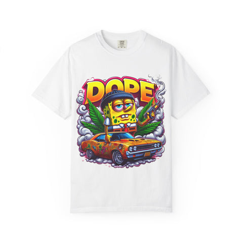 Retro Dope SpongeBob T-Shirt | Unisex Garment-Dyed Tee for Fun Vibes
