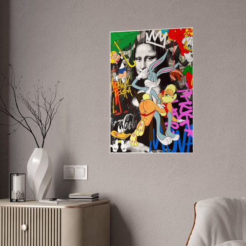 Vibrant Gloss Posters - Retro Cartoon Art Decor for Home or Office