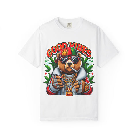 Good Vibes Unisex T-Shirt - Cool Bear Design