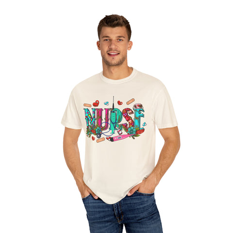 Colorful Nurse Graphic Unisex T-shirt - Perfect Gift for Healthcare Heroes