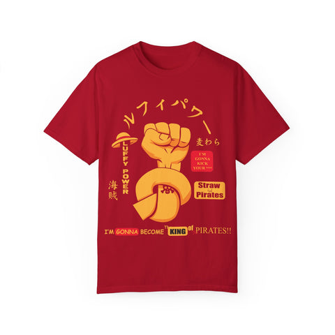 Unisex Luffy Power Graphic T-Shirt - King of Pirates Design