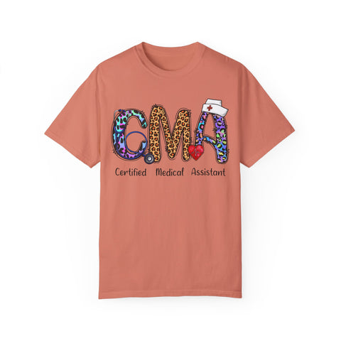 CMA Certified Medical Assistant T-Shirt - Fun Animal Print Unisex Tee