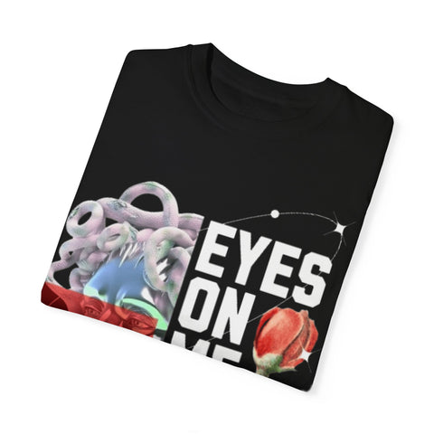 Artistic Unisex Dreamy T-Shirt - 'Eyes on Me, Boys' Design