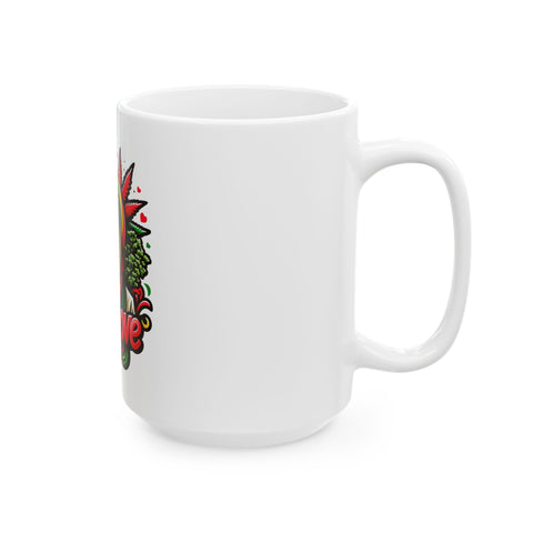 One Love Ceramic Mug - 11oz & 15oz | Perfect Gift for Music Lovers & Hippie Vibes