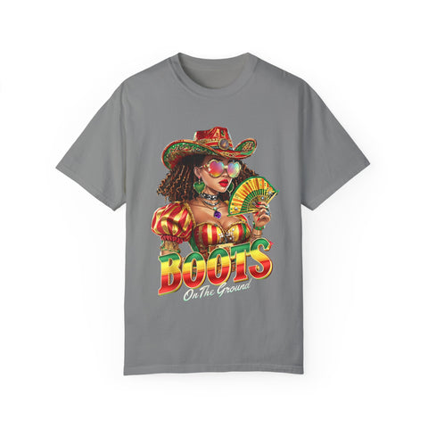 Colorful Boots Themed Unisex T-Shirt - Fun & Festive Design for Celebrations