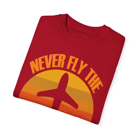 Vintage-Inspired Travel T-Shirt - "Never Fly the A Model of Anything"