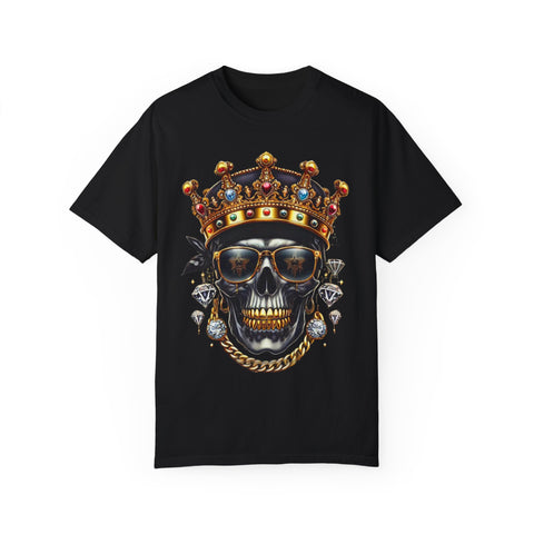 King Skull Graphic Unisex T-Shirt - Trendy Streetwear for Cool Casual Vibes