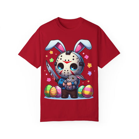 Cute Bunny Horror Unisex T-Shirt - Perfect for Easter Celebrations