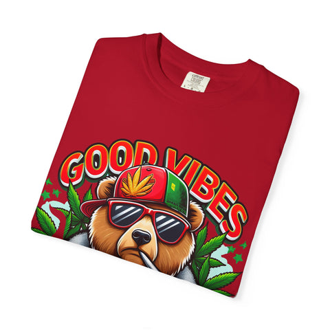 Good Vibes Unisex T-Shirt - Cool Bear Design
