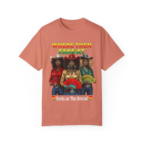 Where Them Fangs At Unisex Garment-Dyed T-shirt - Bold Graphic Tee for Women