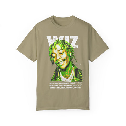 Unisex Garment-Dyed T-Shirt - Celebrate Wiz Khalifa's Legacy - Vibrant Graphic Tee