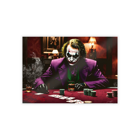 Gothic Joker Gloss Poster - Dark Wall Art for Movie Lovers