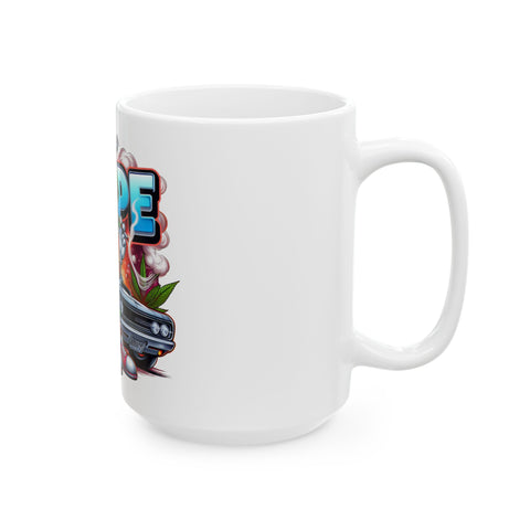 Dope Vibe Ceramic Mug - 11oz & 15oz Coffee Cup for Car Lovers