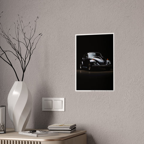 Classic Car Gloss Poster - Vintage Beetle Wall Art