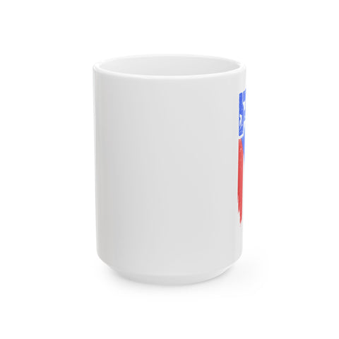 Patriotic Ceramic Mug - 11oz & 15oz Coffee Cup