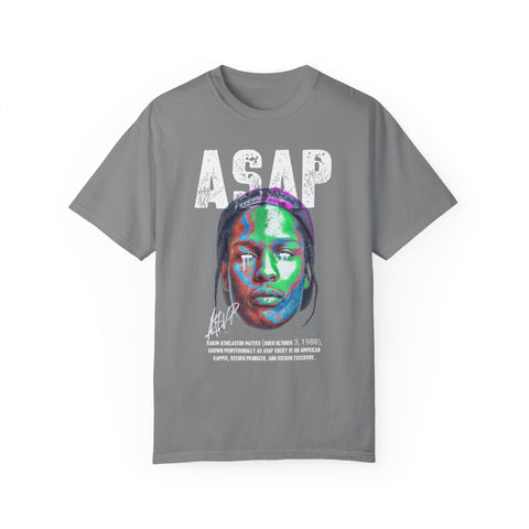 Unisex Garment-Dyed T-Shirt - Vibrant ASAP Graphic Tee