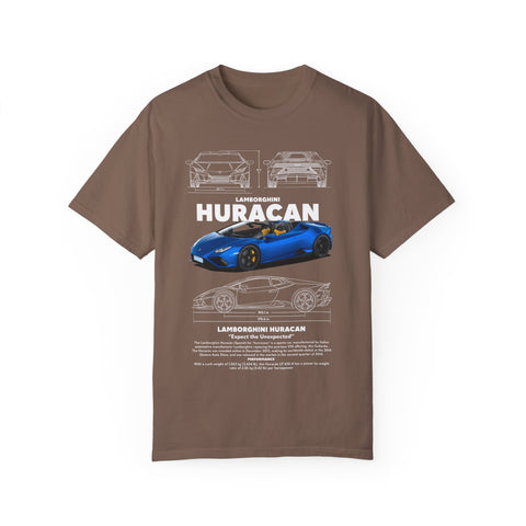 Lamborghini Huracan Unisex Garment-Dyed T-Shirt | Perfect for Car Enthusiasts and Gift Giving