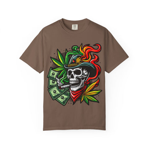 Skull & Smoke T-Shirt | Cool Unisex Graphic Tee for Music Lovers, Festival Wear, Street Style, Gift Idea, Vibrant Design