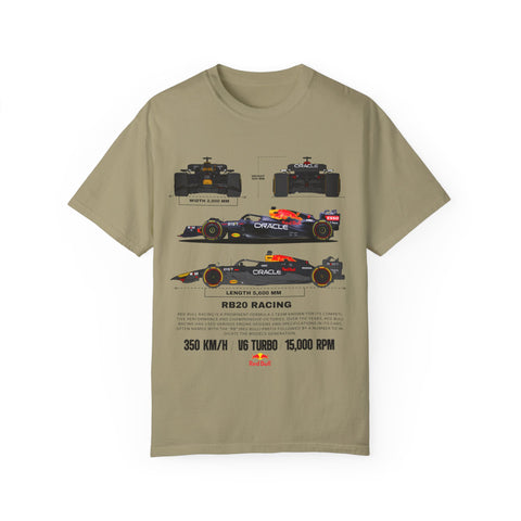 Red Bull Racing Unisex T-Shirt - 350 KM/H, UG Turbo, 15,000 RPM