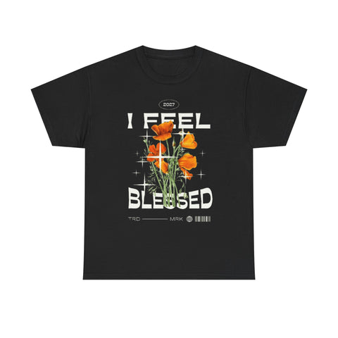 I Feel Blessed Unisex Heavy Cotton Tee - Perfect for Everyday Comfort