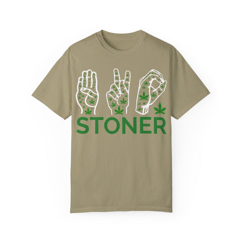 Unisex Stoner T-Shirt - Stylish Garment-Dyed Tee for Chill Vibes