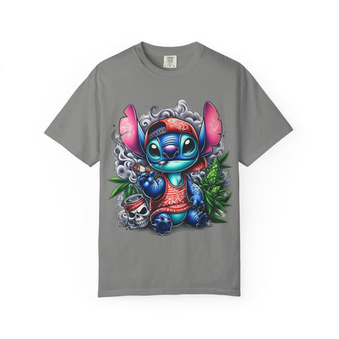 Colorful Stitch Graphic T-Shirt - Unisex Tie-Dye Style for Relaxed Vibes