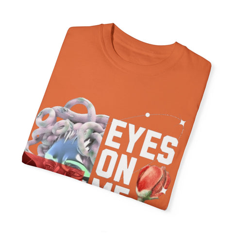 Artistic Unisex Dreamy T-Shirt - 'Eyes on Me, Boys' Design