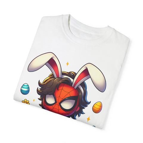 Easter Spider-Man T-Shirt | Unisex Garment-Dyed Tee for Kids & Fans