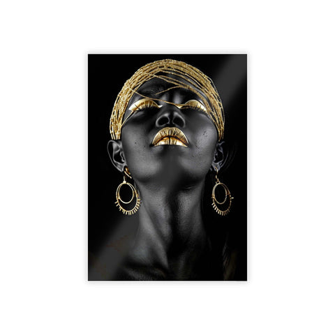 Elegant Black & Gold Wall Art Poster - Inspirational Home Decor