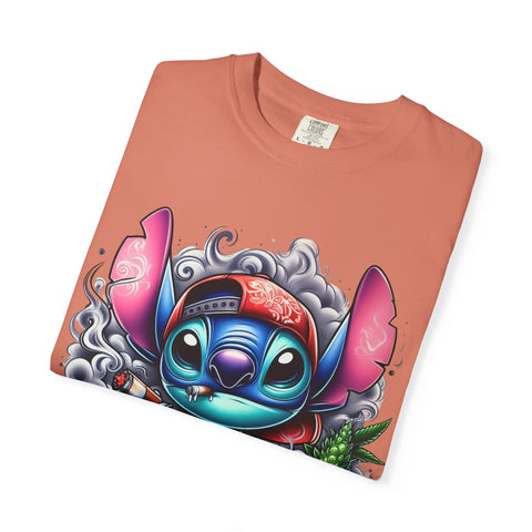 Colorful Stitch Graphic T-Shirt - Unisex Tie-Dye Style for Relaxed Vibes