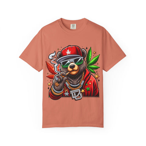 Chill Vibe Bear Unisex T-Shirt - Trendy Streetwear for Cannabis Lovers