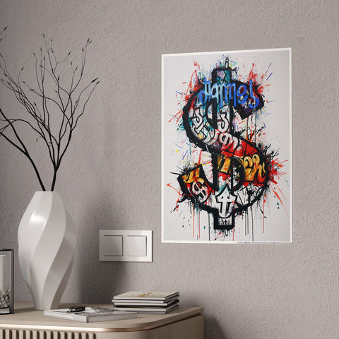 Urban Art Gloss Posters - Bold Graffiti Style Decor for Modern Spaces