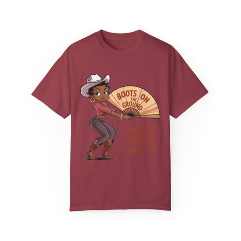 Boots on the Ground Unisex T-Shirt - Rustic Cowboy Vibe, Perfect for Festivals and Casual Outings