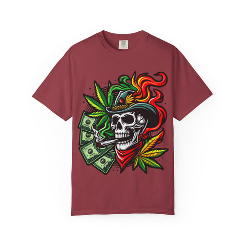 Skull & Smoke T-Shirt | Cool Unisex Graphic Tee for Music Lovers, Festival Wear, Street Style, Gift Idea, Vibrant Design