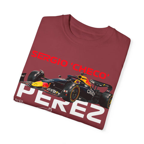 Sergio 'Checo' Perez Unisex Garment-Dyed T-Shirt - Red Bull Racing Fan Tee
